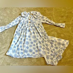 Kate Quinn long sleeve peter pan dress & bloomers 12-18m